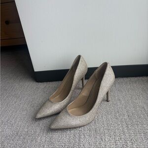 Sam Edelman Sparkling Beige Heels (Never Worn)